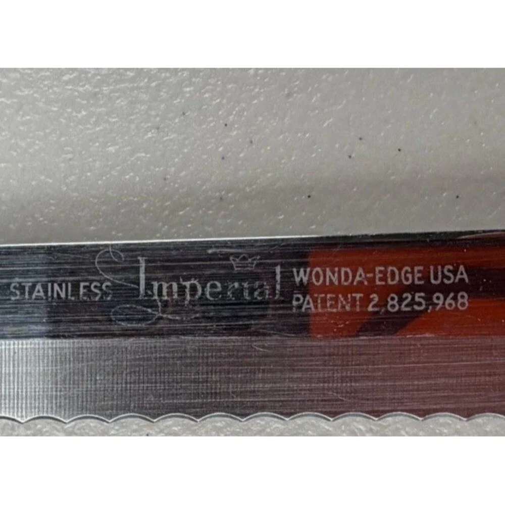 Vintage Imperial USA‎ Wonda Edge Bread Knife Stainless Serrated Cutlery